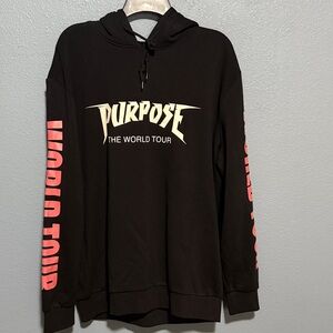 Divided Black and Pink Purpose World Tour Hoodie